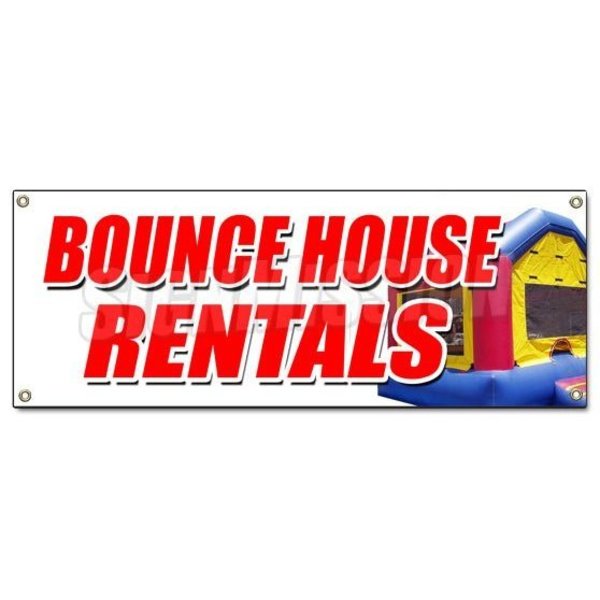 Signmission BOUNCE HOUSE RENTALS BANNER SIGN party photobooth inflatable moonwalk B-Bounce House Rentals